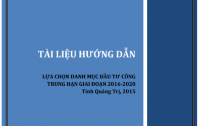 LỰA CHỌN DANH MỤC ĐẦU TƯ CÔNG TRUNG HẠN GIAI ĐOẠN 2016- 2020_ TỈNH QUẢNG TRỊ 2015